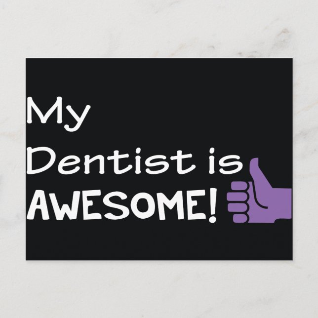 Mon dentiste est une carte postale géniale (Devant)