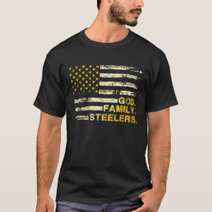 Mon Dieu. Famille. Les Steelers. T-shirts