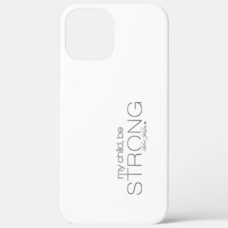 mon enfant doit être fort coque iphone blanc