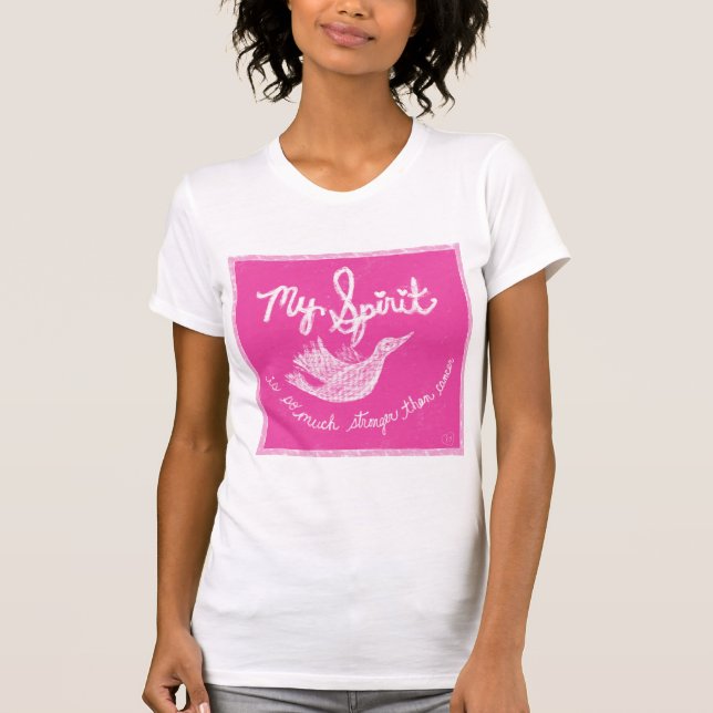 Mon esprit est plus fort que le T-shirt cancer (Devant)