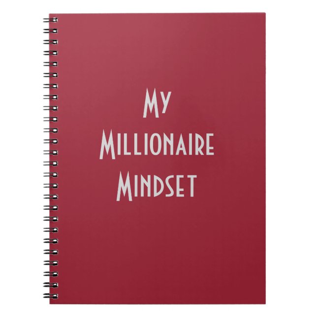 Mon état d'esprit millionnaire, Carnet photo (Devant)