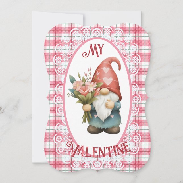 Mon Gnome Valentin - Carte Appartement Valentines (Devant)