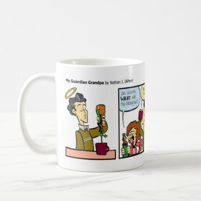 "Mon grand-papa de gardien" activent la tasse (Gauche)