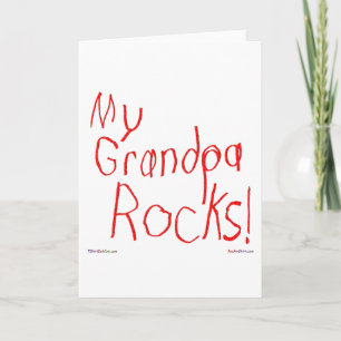 Mon grand-père Rocks ! Carte de vœux