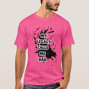 Mon héritage m'appelle Papa Imprimé T-shirt décont