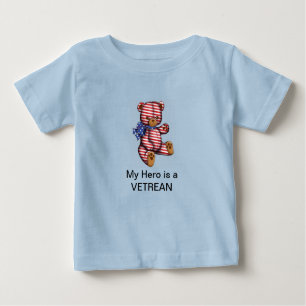 Mon héros est un T-shirt VÉTÉRAN BÉBÉ