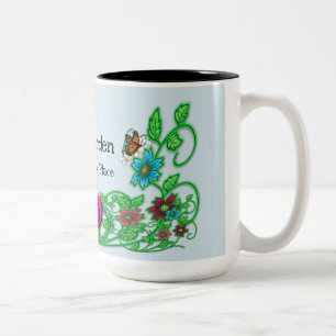 Mon Jardin est ma tasse de l'endroit heureux