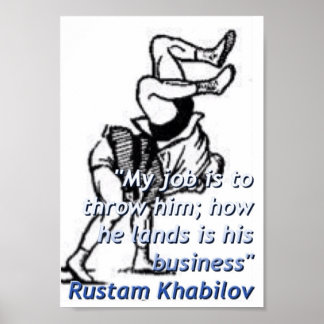 Mon job est to throw him poster