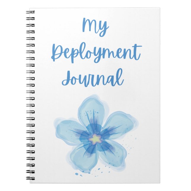 Mon Journal De Déploiement Avec Fleur Bleue (Devant)