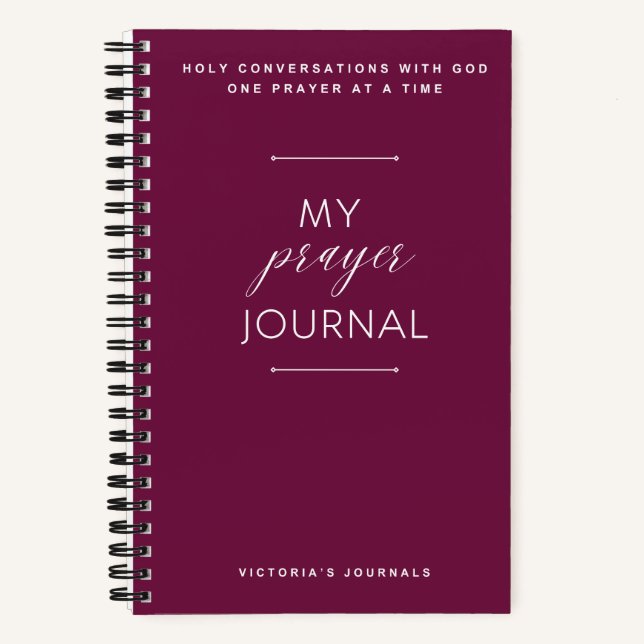 Mon journal de prières (Recto)