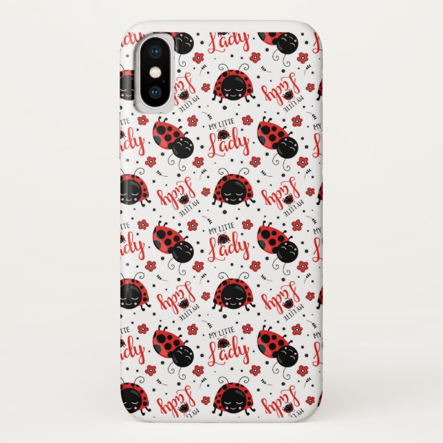 Mon lil Lady - Mate à peine iPhone X Coque (Dos)