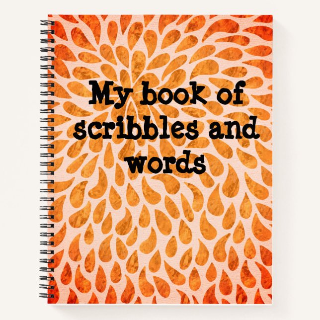 Mon livre de gribouillages et de mots carnet (Devant)