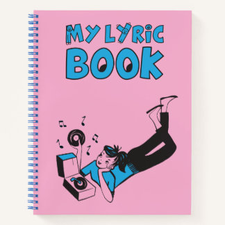 Mon livre de paroles "Tune Tote" cahier inspiré