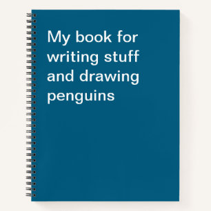 Mon livre pour écrire des trucs et dessiner des pi