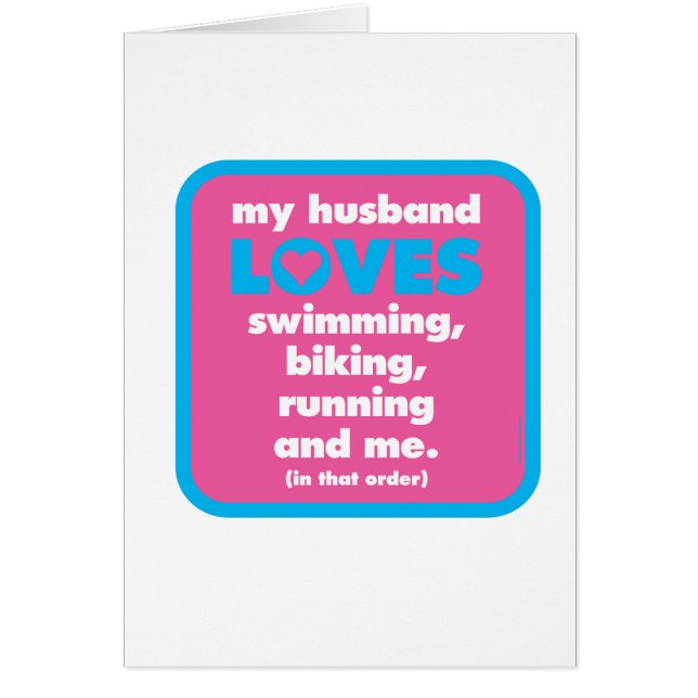 Mon mari aime des triathlons (Devant)