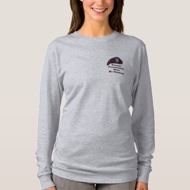 Mon mari est un T-shirt parachutiste (Devant)