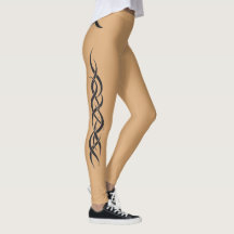 Mon Marque Tatouage Leggings Village Timbre Tribal