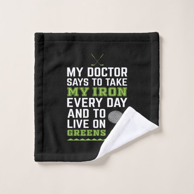 Mon médecin dit de prendre mon fer tous les jours (Gant de toilette)