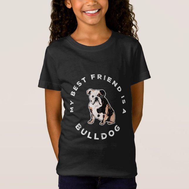 Mon meilleur ami est un T-shirt Bulldog (Devant)
