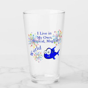 Mon Mystique Monde Magique Verre de requin bleu