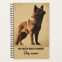 Mon nom de chien personnalisé Akita Portrait