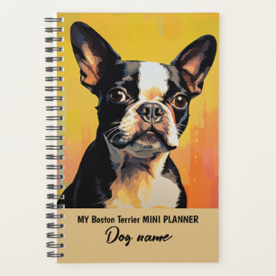 Mon nom de chien personnalisé Boston Terrier Portr