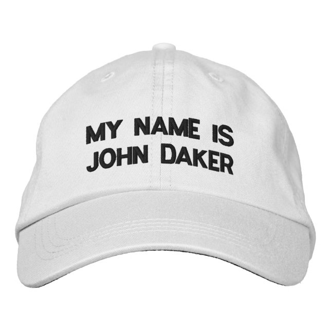 MON NOM EST JOHN DAKER - Casquette ajustable perso (Devant)
