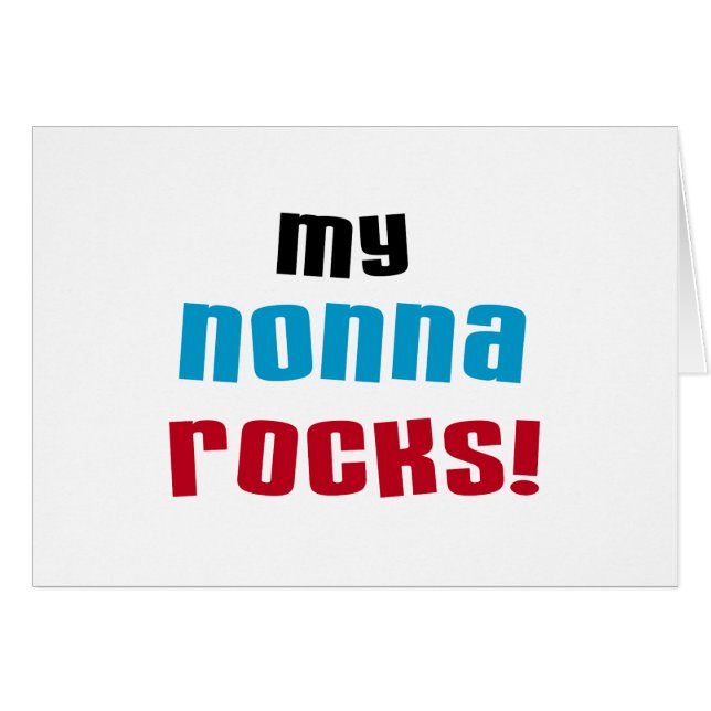 Mon Nonna bascule le T-shirts et les cadeaux (Devant horizontal)