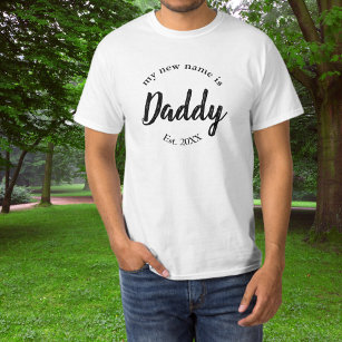 Mon nouveau nom est Papa Nouveau Papa T-shirt Est
