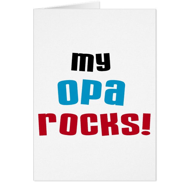 Mon Opa bascule le T-shirts et les cadeaux (Devant)