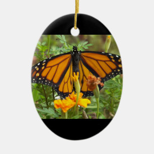 Mon ornement papillon monarque ovale