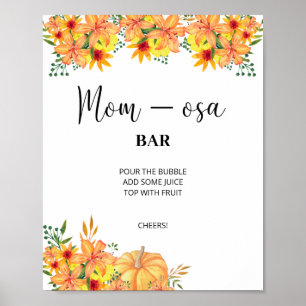 Mon-osa-Bar im Blauttherbst Poster