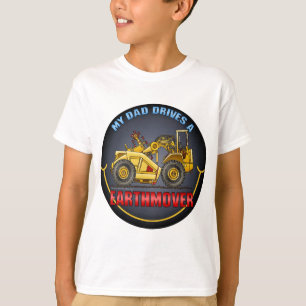 Mon papa conduit un T-shirt d'enfants de grattoir