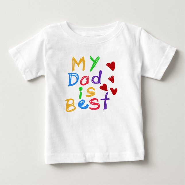 Mon papa est le meilleur T-shirt (Devant)