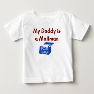 Mon papa est un T-shirt de bébé de facteur