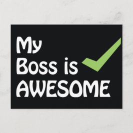 Mon patron est une carte postale géniale