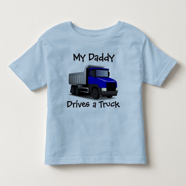 Mon père conduit un T-shirt pour bébé en camion (Devant)