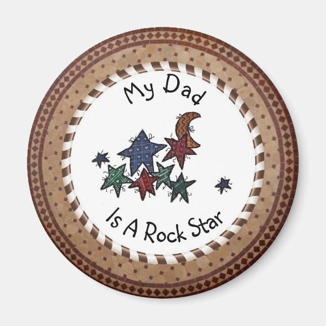 Mon Père Est Un Magnet Rock Star (Devant)