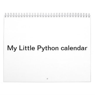 Mon petit calendrier de python
