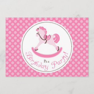 Mon petit carte photo 5 d'invitation de poney