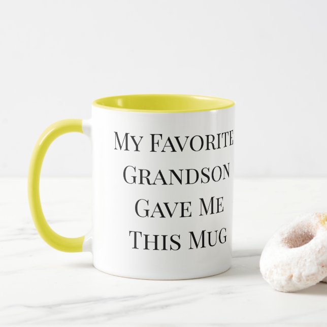 Mon Petit-Fils Favori M'A Donné Cette Mug Mug (Avec donut)