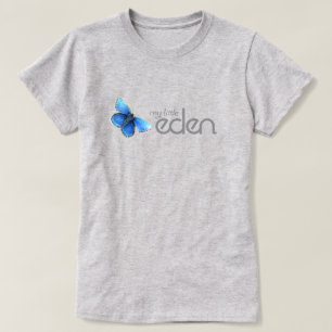 mon petit logo eden t-shirt papillon bleu