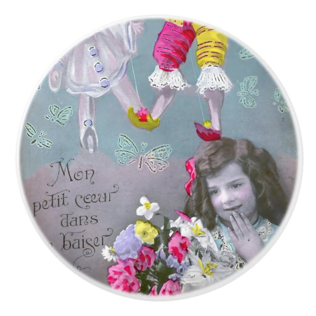 Mon petite coeur dans ce baiser 2 keramikknauf (Vorderseite)