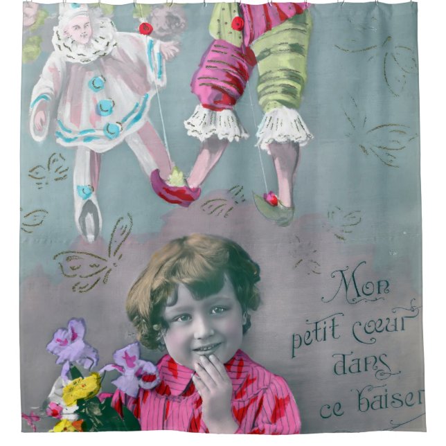 Mon petite coeur dans ce baiser duschvorhang (Vorderseite)
