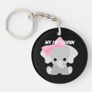 Mon porte-clés Texte personnalisé photo de bébé él