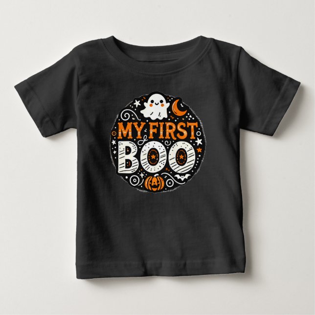 Mon premier bébé boo Halloween T-shirt (Devant)