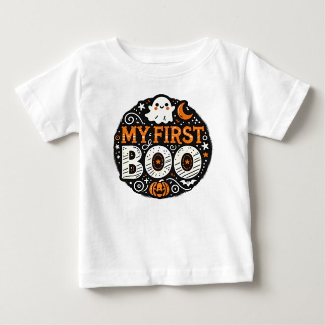 Mon premier bébé boo Halloween T-shirt (Devant)