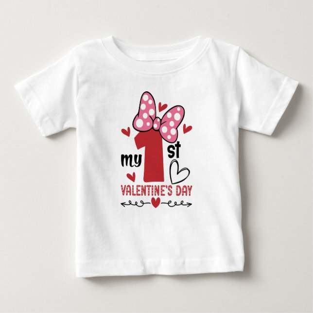 Mon premier bébé T-Shirt de la Saint-Valentin (Devant)
