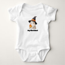 Mon premier Boo! – Body pour bébé Halloween avec u