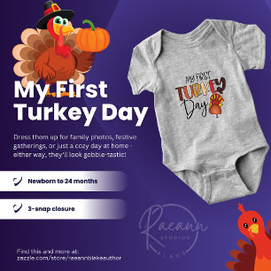 Mon premier jour de Thanksgiving Body bébé 'My Fir